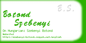 botond szebenyi business card